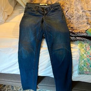 Gap, straight leg jeans, size 27 tall.